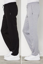 2'li Düz Paça Rahat Kesim Erkek Eşofman Altı Premium Kumaş