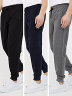 3'lü erkek Eşofman Altı Paça Ribanalı Cep Fermuar Detaylı