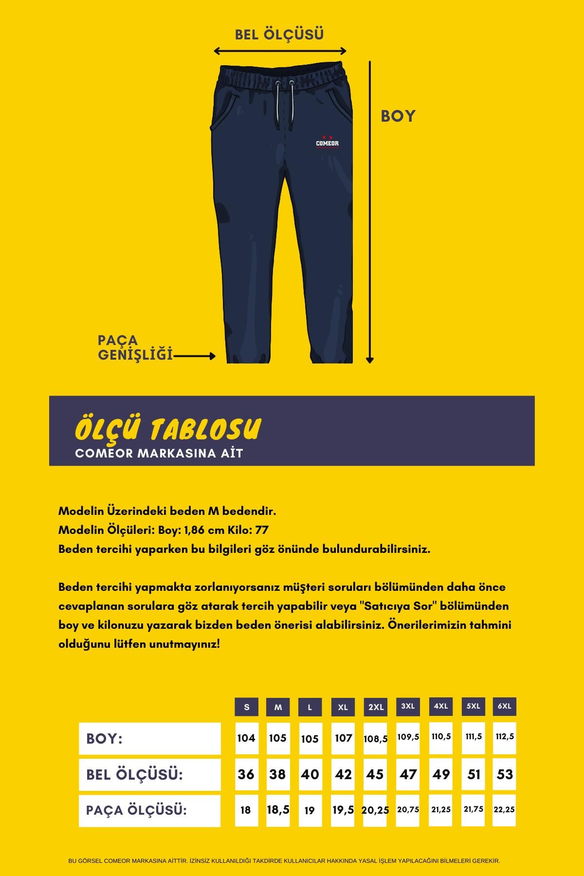 Lacivert Erkek Fermuarlı Cepli Nakış Detaylı Düz Paça Rahat Kesim Günlük Eşofman Altı