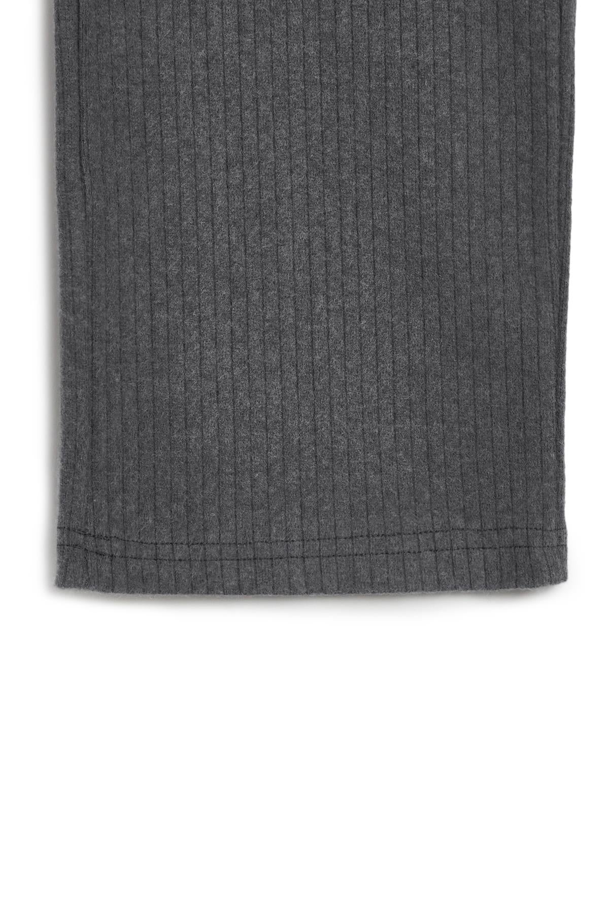 Beli Lastikli Füme Kız Çocuk Eşofman Altı - Rahat Geniş Paça Kalın Kumaş 7-8-9-10-11-12-13-14 Yaş CMRC103