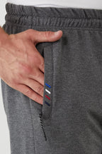 COMEOR Erkek 2'li Eşofman Altı Fermuar Cep Nakış Detaylı Düz Paça Rahat Kesim