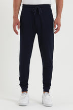 COMEOR Erkek Siyah Paçası Lastikli Cep Etiket Detaylı Eşofman Altı