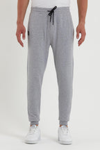 COMEOR Erkek Siyah Paçası Lastikli Cep Etiket Detaylı Eşofman Altı