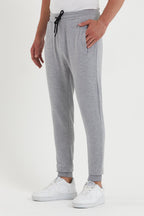 COMEOR Erkek Siyah Paçası Lastikli Cep Etiket Detaylı Eşofman Altı