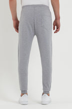 COMEOR Erkek Siyah Paçası Lastikli Cep Etiket Detaylı Eşofman Altı