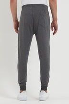 COMEOR Erkek Siyah Paçası Lastikli Cep Etiket Detaylı Eşofman Altı