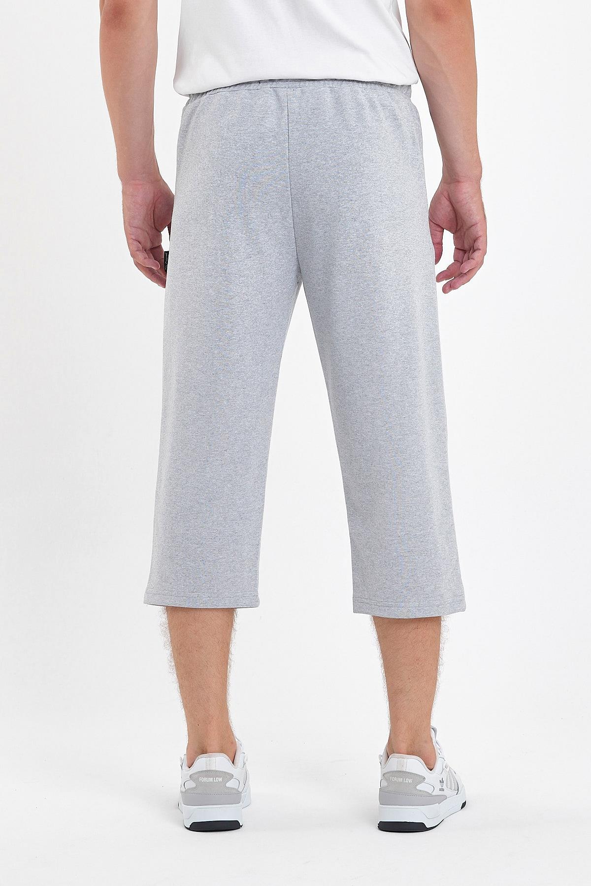 Erkek 4'Lü Cepleri Fermuarlı Bermuda Diz Altı Kapri Beli Ayarlanabilir Lastikli Uzun Şort CMRE94-4