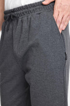 Erkek Antrasit Şort - Yan Cepli Beli Lastikli Regular Fit Rahat Kesim