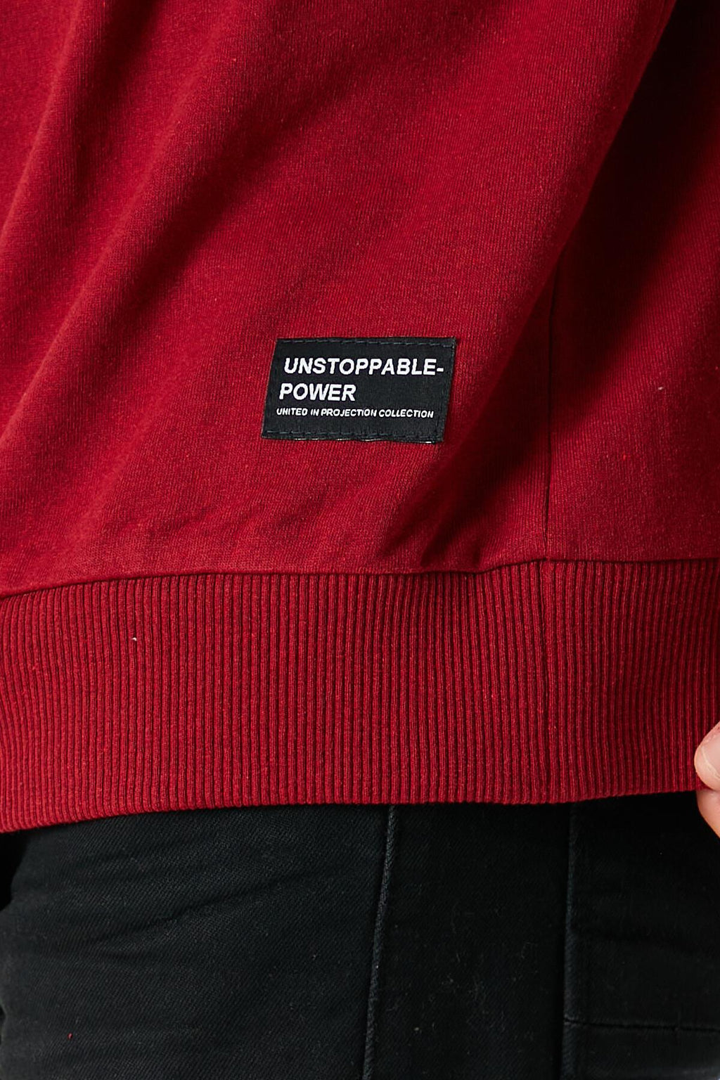 Erkek Bordo Basic Bisiklet Yaka Regular Fit Normal Kesim 2 İplik Sweatshirt