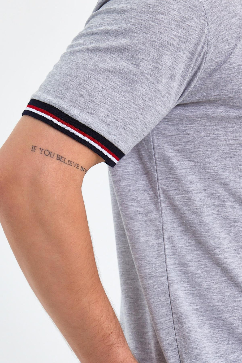 Erkek Siyah Basic Kolları Şeritli %100 Pamuk Bisiklet Yaka Regular Fit T-shirt