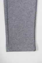 Gri Kalın Pamuklu Beli Lastikli Yan Cepli 5-6-7-8-9-10-11-12 Yaş Erkek Çocuk Eşofman Altı