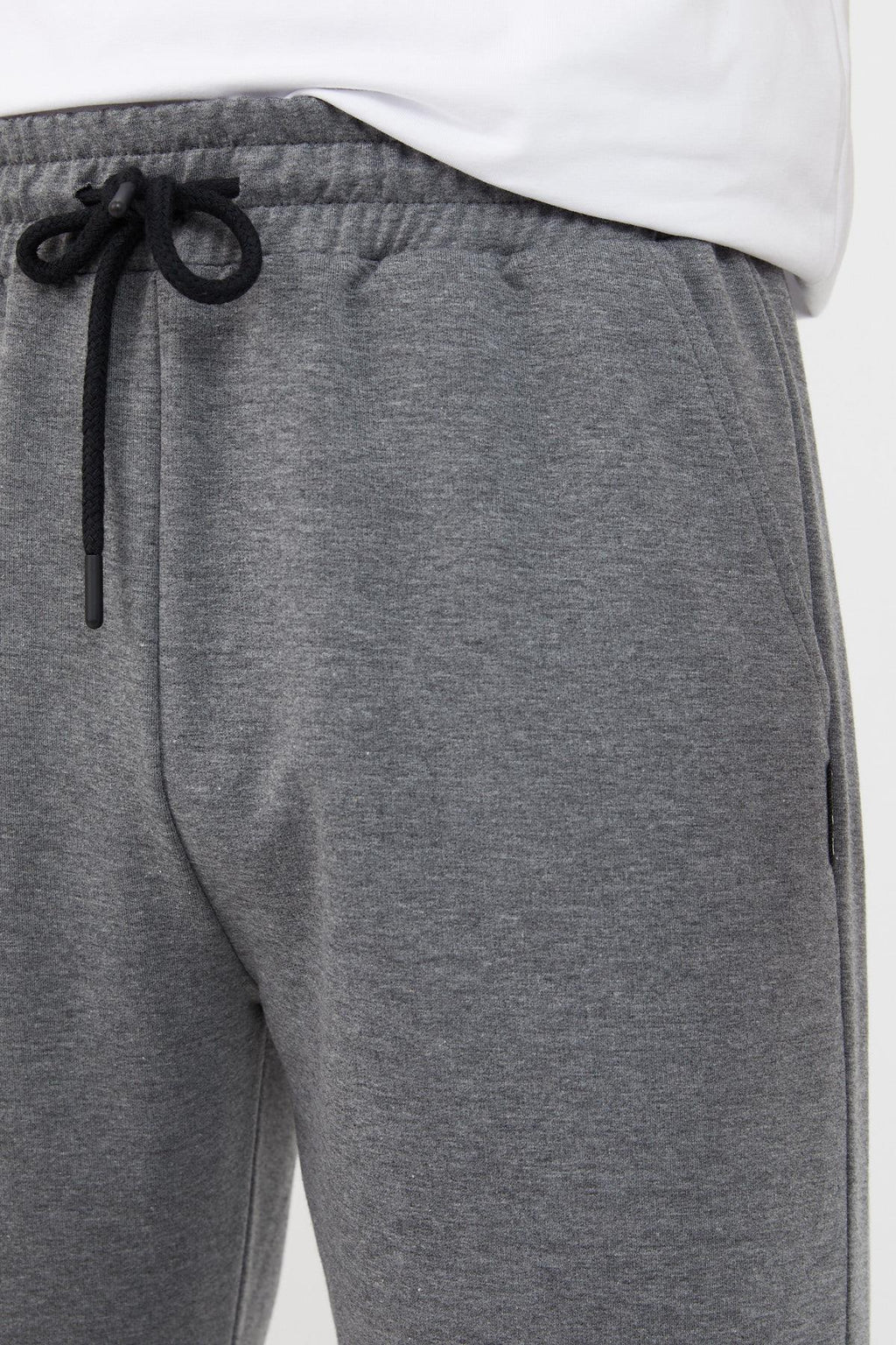 Antrasit Relaxed Fit Bisiklet Yaka Sweatshirt Düz Paça Erkek Eşofman Takımı