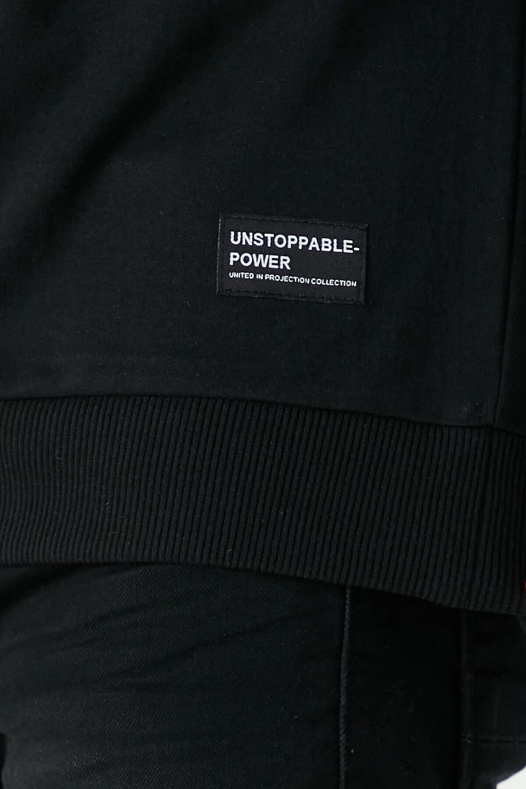 Siyah Relaxed Fit Bisiklet Yaka Sweatshirt Düz Paça Erkek Eşofman Takımı