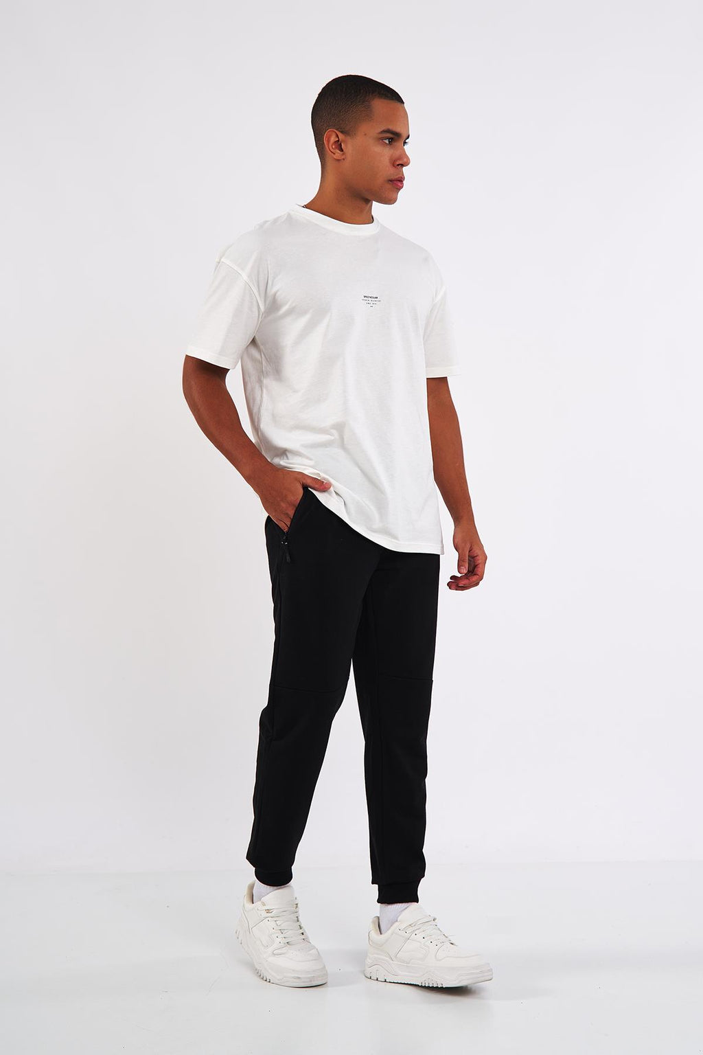 Sİyah-Lacivert-Gri-Antrasit Erkek Paçası Lastikli 4'lü Eşofman Altı