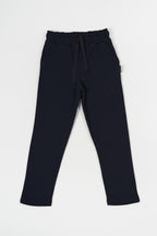 Siyah-Lacivert-Gri-Antrasit Kalın Pamuklu Beli Lastikli Yan Cepli 4'lü Erkek Çocuk Eşofman Altı